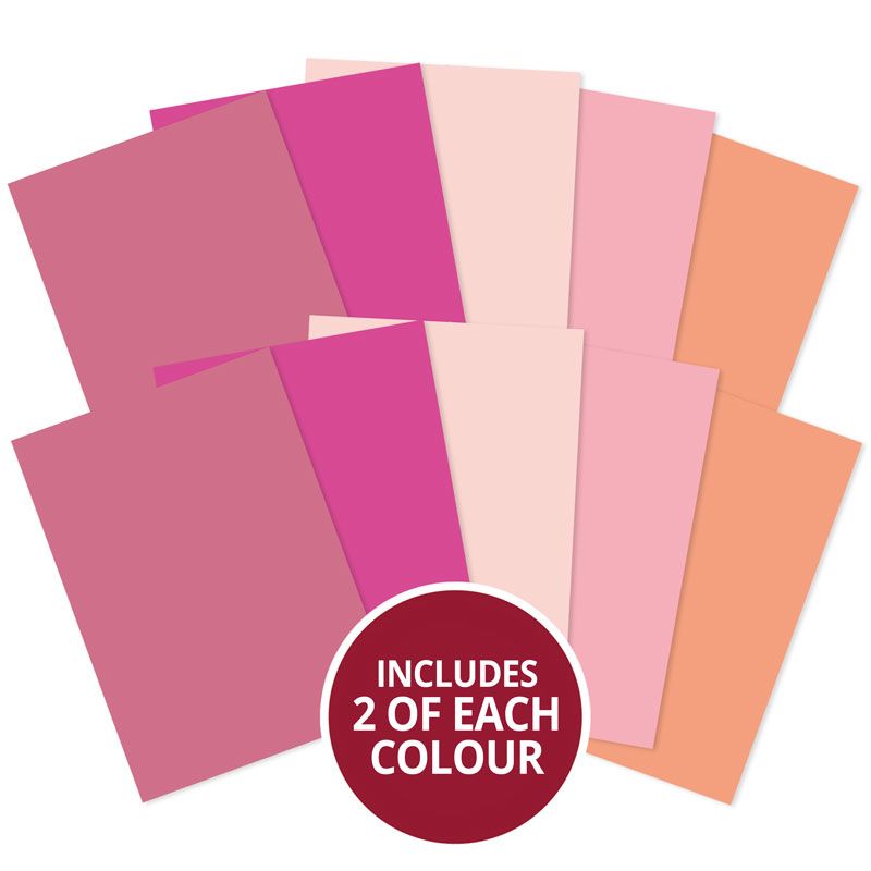Matt-tastic Adorable Scorable A4 Cardstock x 10 Sheets - Pinks-1