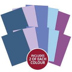 Matt-tastic Adorable Scorable A4 Cardstock x 10 Sheets - Blues-1