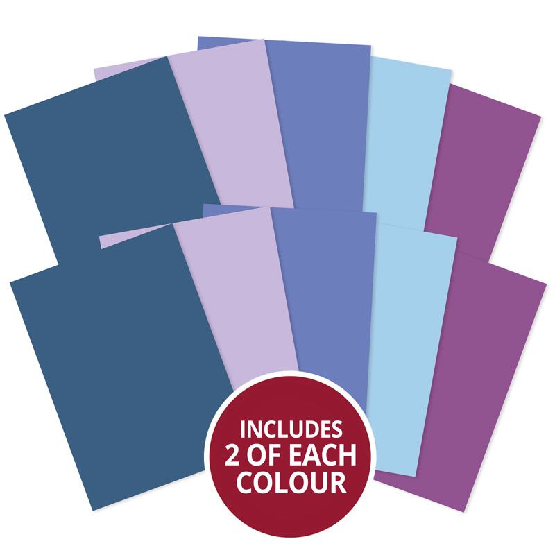 Matt-tastic Adorable Scorable A4 Cardstock x 10 Sheets - Blues-1