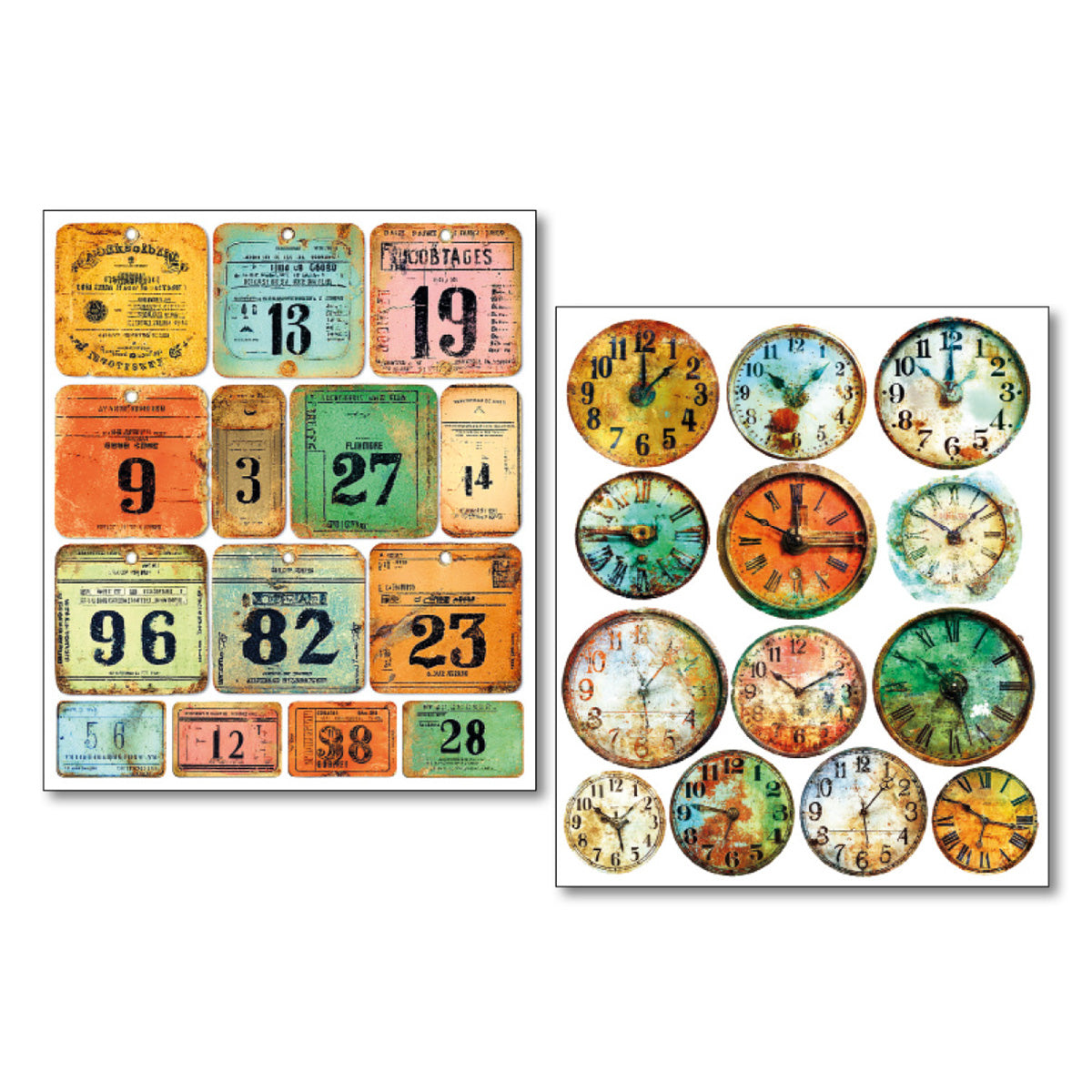 Sticker Set 10/Pkg Scratched Labels-3