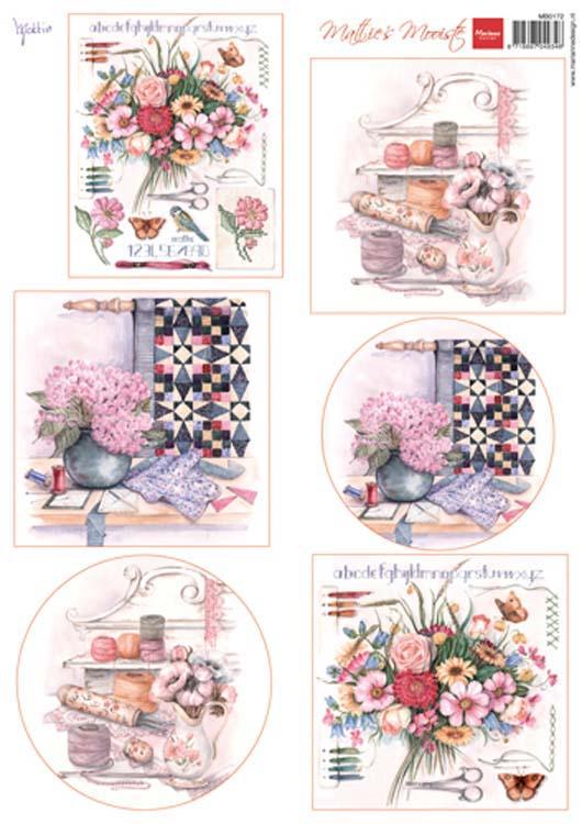 Marianne Design Cutting Sheet Mattie's Mooiste: Needlework-1