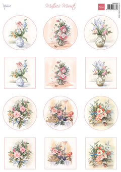 Marianne Design A4 Cutting Sheet - Mattie's Mini's Bouquets-1
