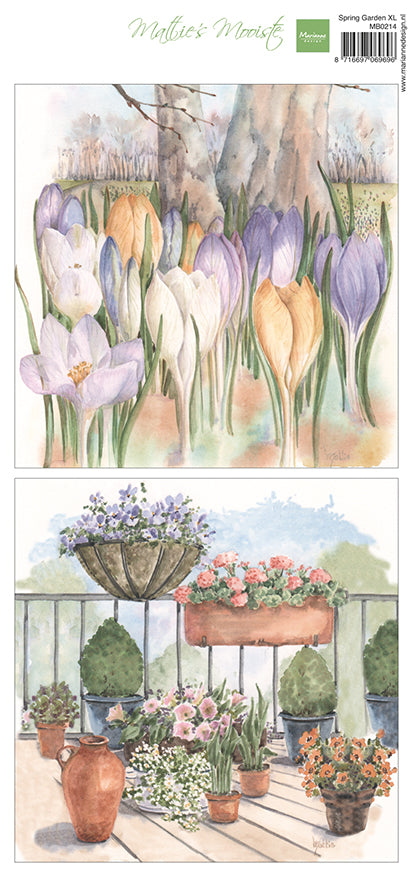 Marianne Design XL Feuille de découpe - Mattie's Mooiste Jardin de Printemps-1