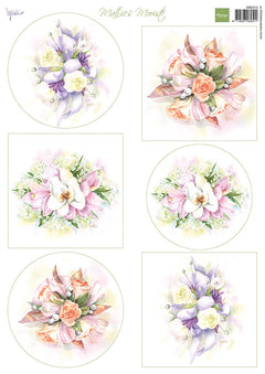 Marianne Design A4 Cutting Sheet - Mattie's Mooiste Romantic Bouquets-1