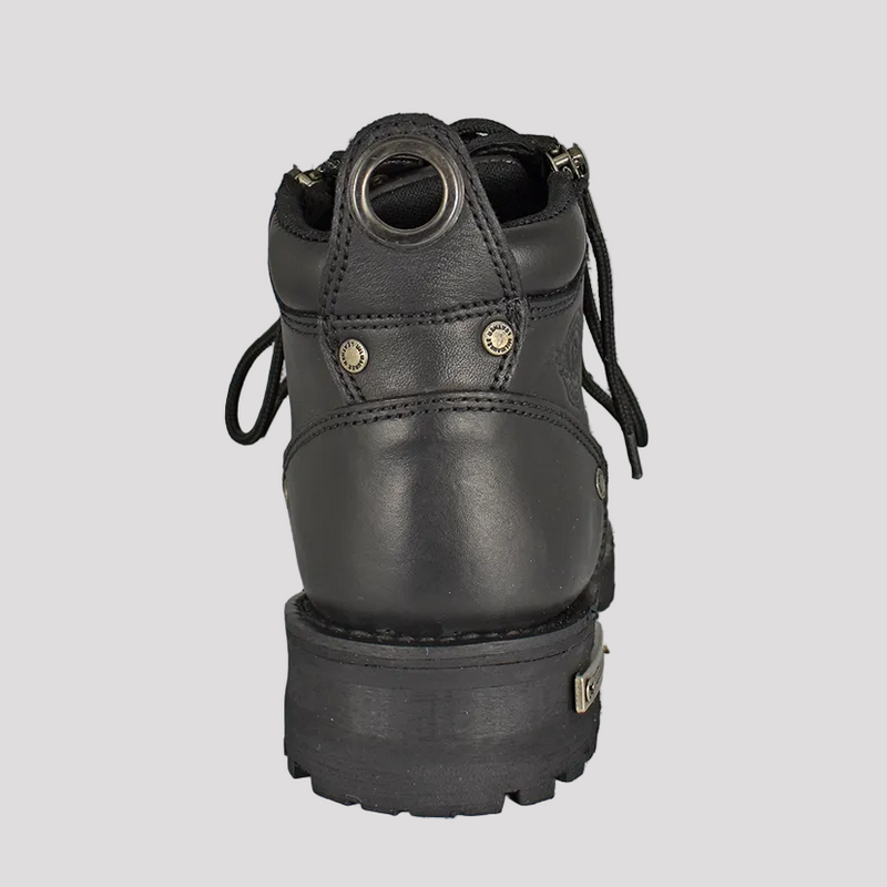 Milwaukee Leather Men's 6" Double Zip Lace Up Motorcycle Boots-5