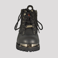 Milwaukee Leather Men's 6" Double Zip Lace Up Motorcycle Boots-6