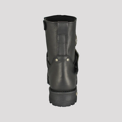 Milwaukee Leather Men's Wide 6" Side Zip Motorcycle Boots-6