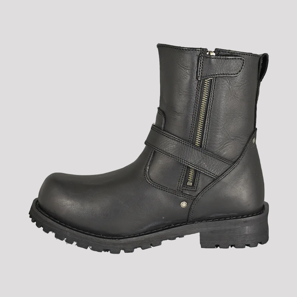 Milwaukee Leather Men's Wide 6" Side Zip Motorcycle Boots-3