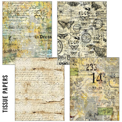 Lot de papiers mixtes A5 Craftmix Time Capsule – 8 feuilles (assortiment papier de soie et vélin)-2