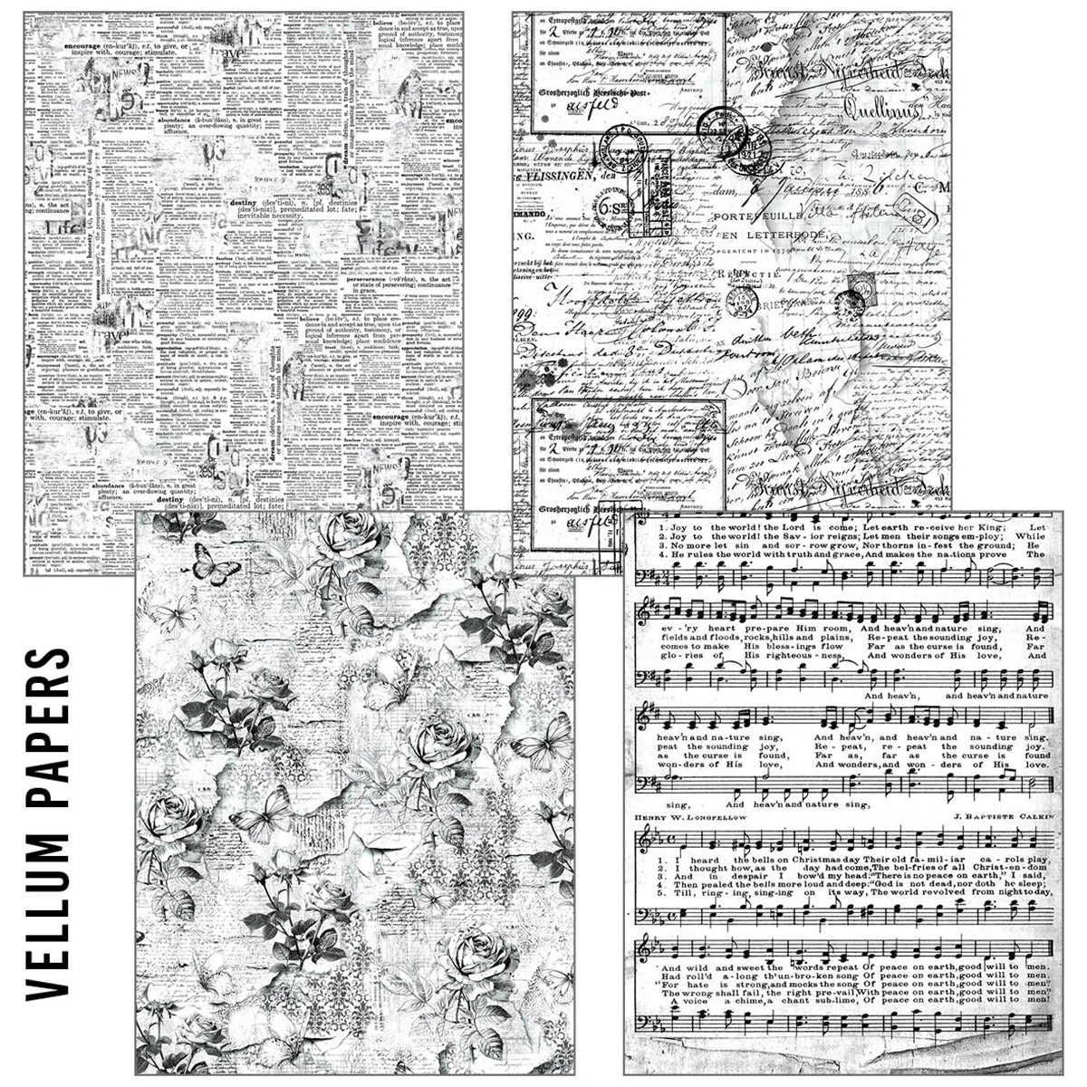 Craftmix Carnet de papiers A5 "Souvenirs Significatifs" - 8 feuilles (assortiment papier de soie et vélin)-3