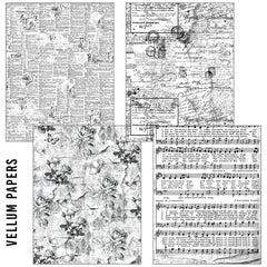 Craftmix Carnet de papiers A5 "Souvenirs Significatifs" - 8 feuilles (assortiment papier de soie et vélin)-3