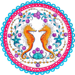 Set de sellos transparentes Seas The Day de 6 pulgadas x 8 pulgadas de Pink Ink Designs-7