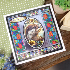 Stained Glass Wonderful Wildlife Luxury Topper Collection-4