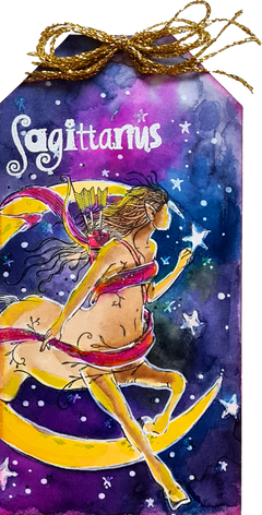 Pink Ink Designs Sagittarius Lot de tampons transparents 6 po x 8 po-8