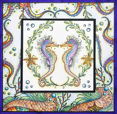 Set de sellos transparentes Seas The Day de 6 pulgadas x 8 pulgadas de Pink Ink Designs-11