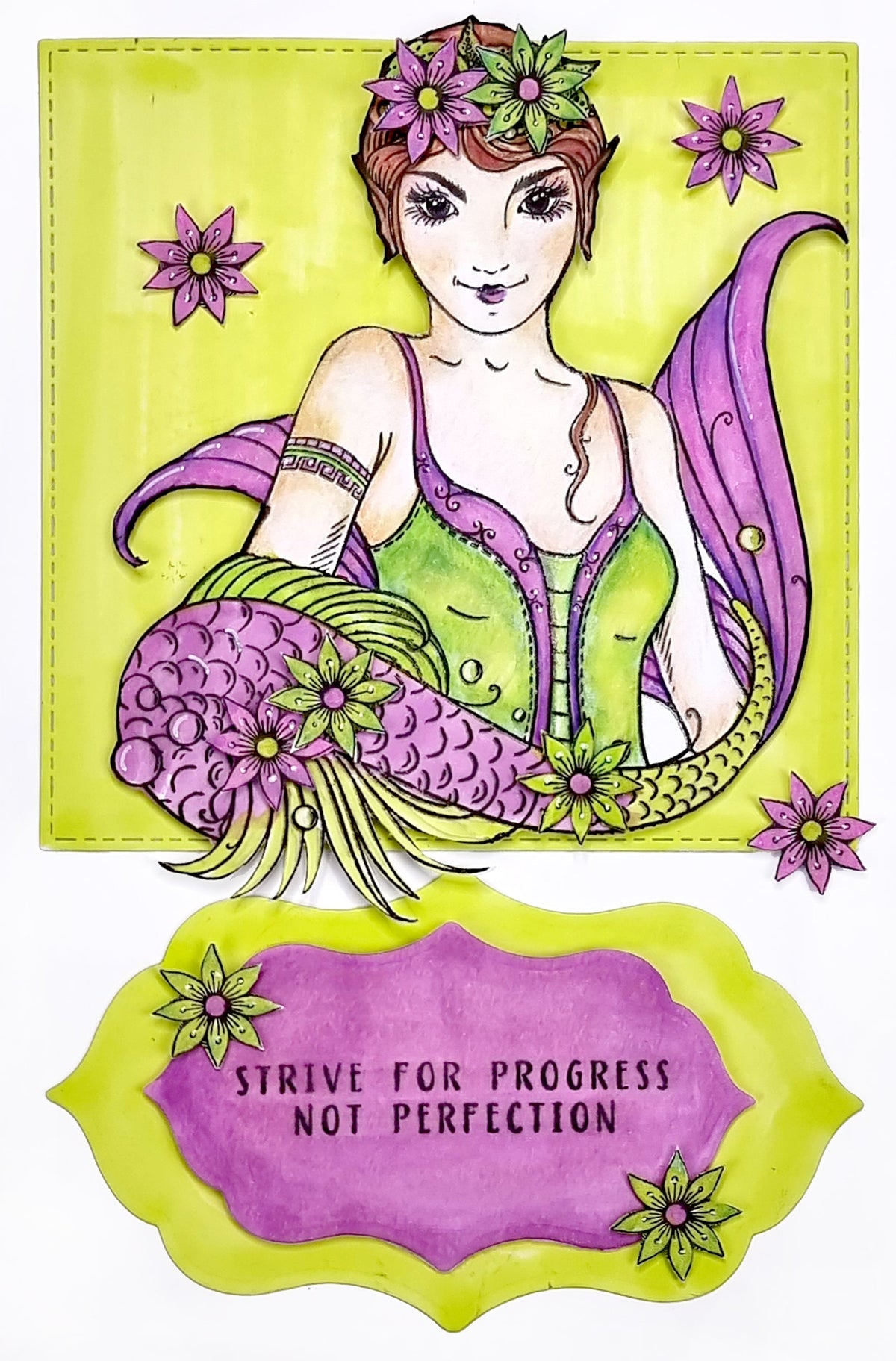 Pink Ink Designs Capricorn 15,2 x 20,3 cm Lot de Tampons Transparents-4