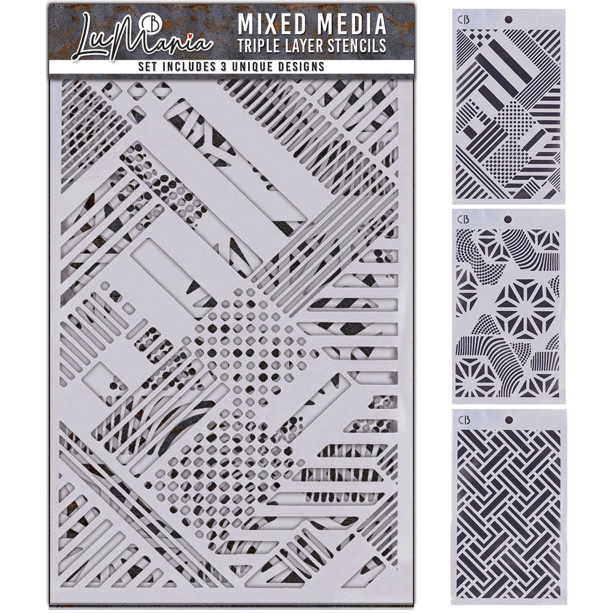 Lot n°005 – Pochoirs mixtes – Lot de 3 couches (3 motifs uniques)-1