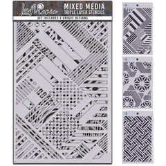 Lot n°005 – Pochoirs mixtes – Lot de 3 couches (3 motifs uniques)-1