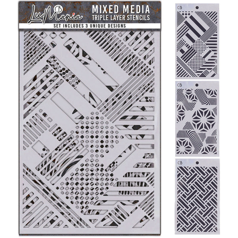 Lot n°005 – Pochoirs mixtes – Lot de 3 couches (3 motifs uniques)-1