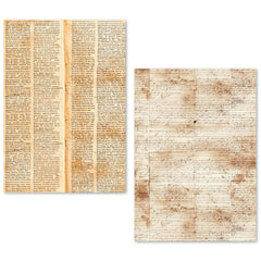 Lot de 24 feuilles de papier de soie A5 – Manuscrit vintage-9