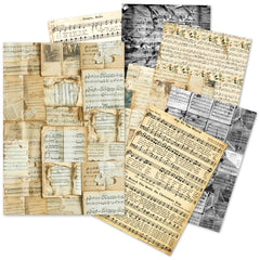 Lot de papier de soie A5 – 24 feuilles de papier à musique-1
