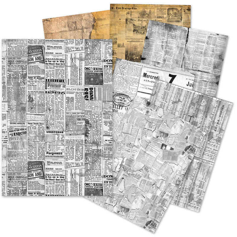 Ensemble de papier de soie A5 – 24 feuilles de papier journal-1