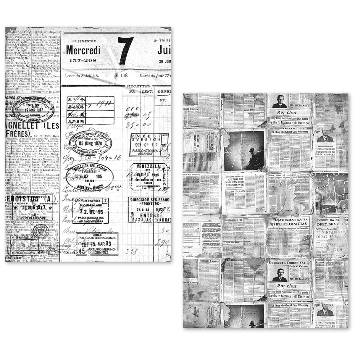 Ensemble de papier de soie A5 – 24 feuilles de papier journal-7