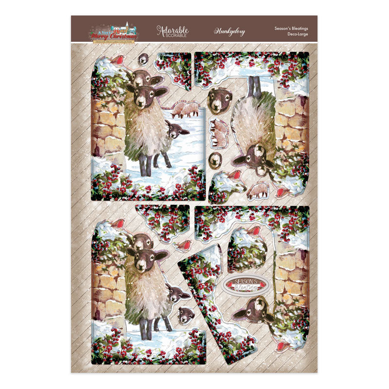 A Very Merry Christmas Deco-Large Set - Season's Bleatings-3