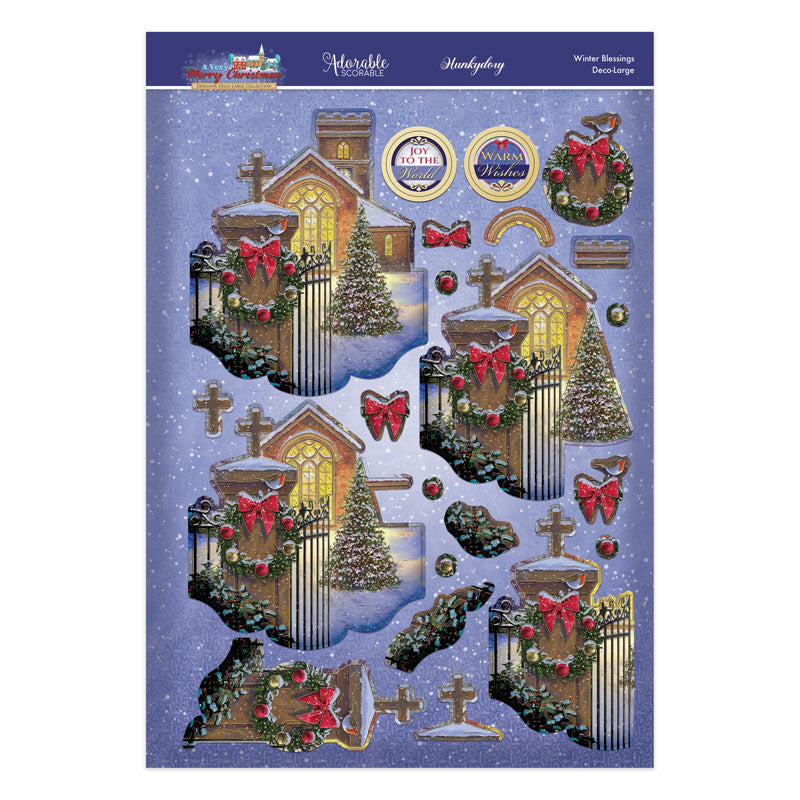 A Very Merry Christmas Deco-Large Set - Winter Blessings-3