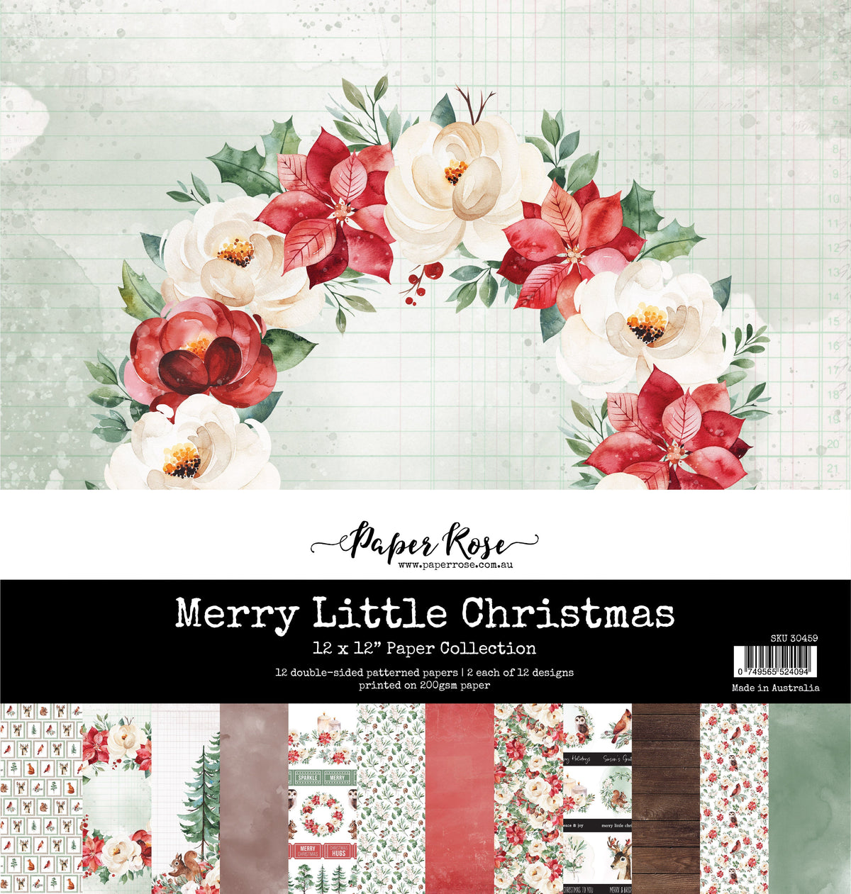 Collection de papiers "Merry Little Christmas" 30x30 cm 30459-1