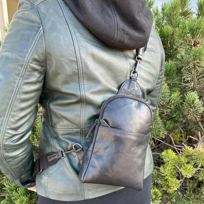MET Andora Leather Chest Front Bag & Backpack-1
