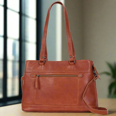 MET Classic Leather Bag with Dual Handles-2