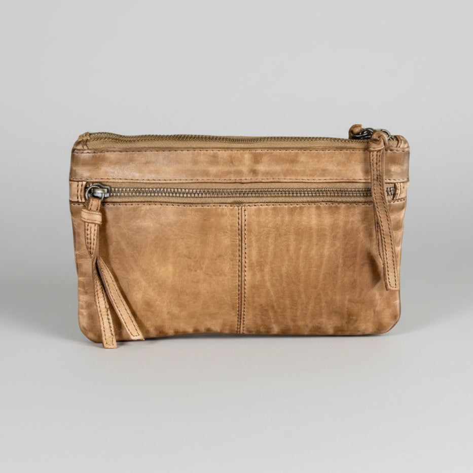 MET Leather Crossbody Bag with Dual Front Zipper Pockets-3