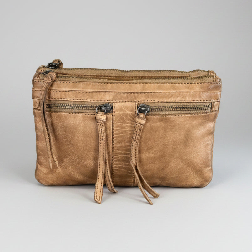 MET Leather Crossbody Bag with Dual Front Zipper Pockets-2