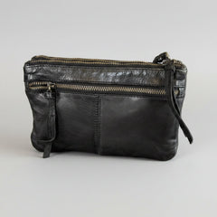 MET Leather Crossbody Bag with Dual Front Zipper Pockets-5