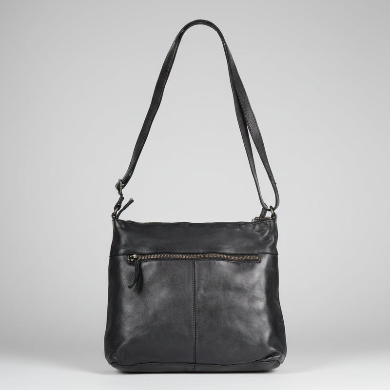 MET Leather Crossbody Bag with Dual Zipper Pockets-8