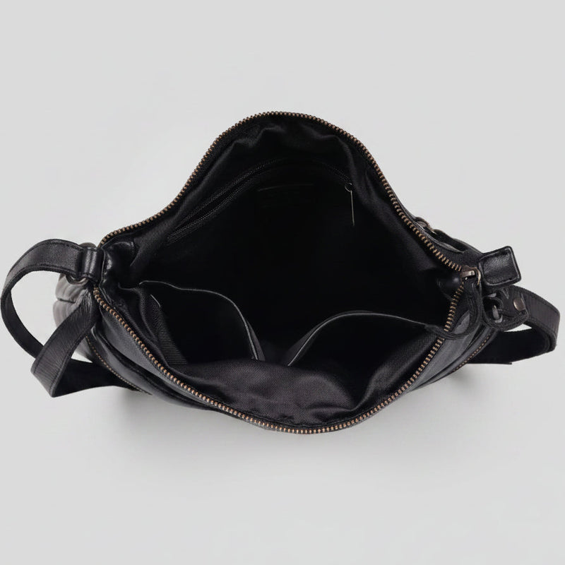 MET Leather Crossbody Bag with Dual Zipper Pockets-9