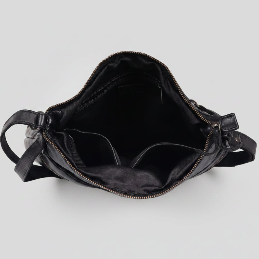 MET Leather Crossbody Bag with Dual Zipper Pockets-9