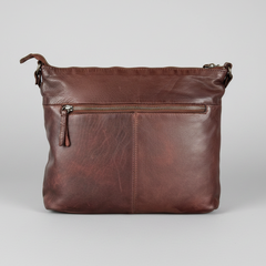 MET Leather Crossbody Bag with Dual Zipper Pockets-11