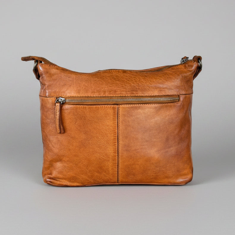 MET Leather Crossbody Bag with Dual Zipper Pockets-4