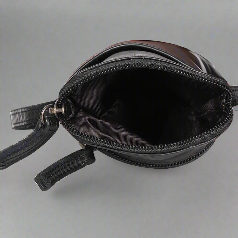 MET Small Leather Crossbody Bag | Compact Phone Bag with Front & Back Pockets-3