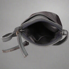 MET Small Leather Crossbody Bag | Compact Phone Bag with Front & Back Pockets-6