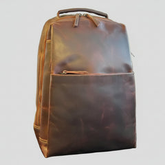 MET Two Adjustable Strap Leather Sundaland Backpack-4
