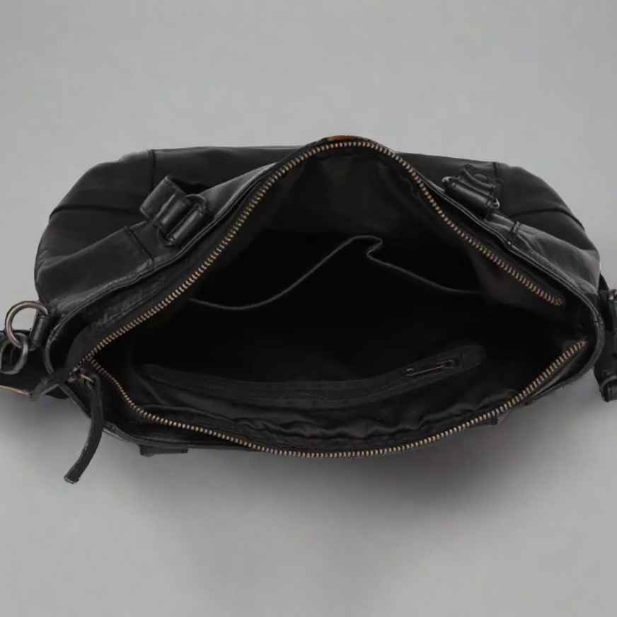 MET Two Handled Leather Sack Handbag-5