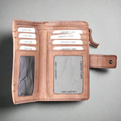 MET Women's Leather Credit Card Wallet-6