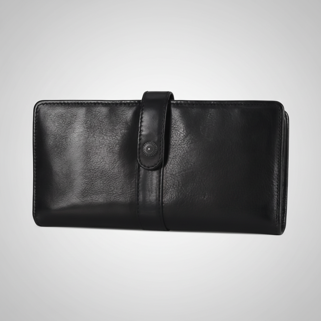 MET Women's Snap Tab Leather Wallet-9