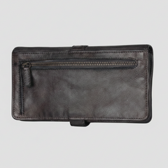 MET Women's Snap Tab Leather Wallet-4