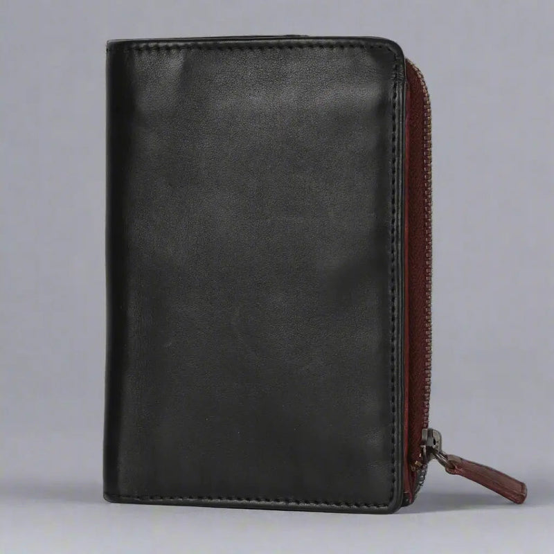 MET Women's Two Tone Zip Around Leather Wallet-4