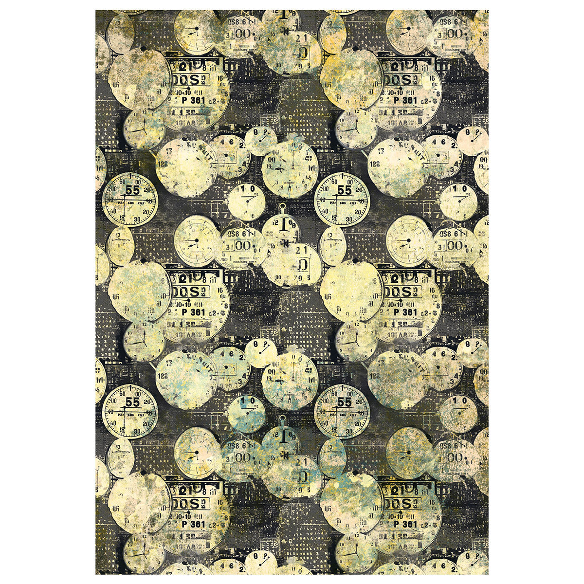 Papier de riz technique mixte A4, paquet de 4, Capsule temporelle-3