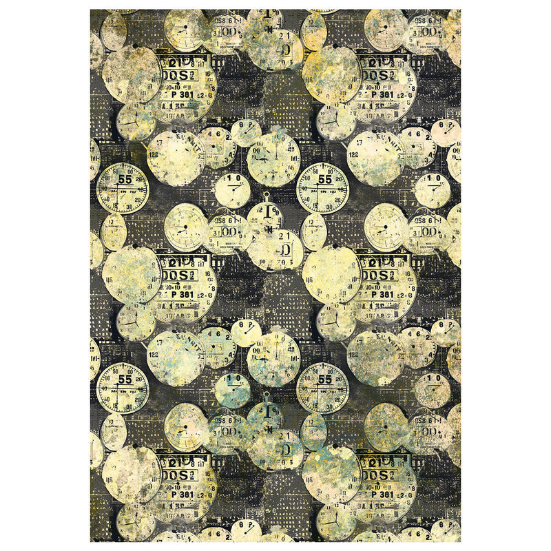 Papier de riz technique mixte A4, paquet de 4, Capsule temporelle-3